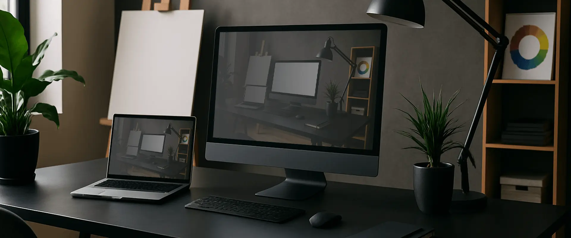 Webdesign & Softwareentwicklung aus Bad Salzungen – moderner Arbeitsplatz mit Laptop und Tablet